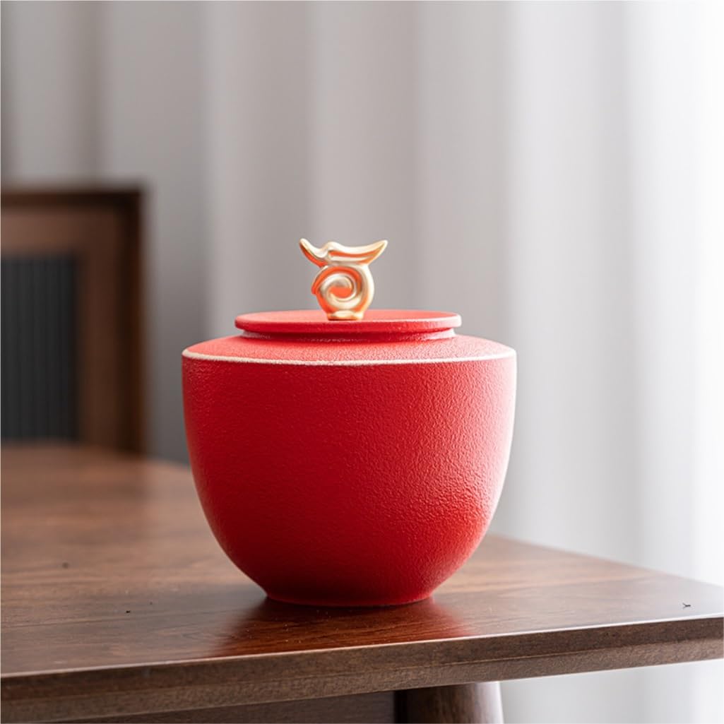 Słoik na cukier ceramiczne zbiorcze słoiki do przechowywania herbaty do domowej kuchni półki, chiński vintage zestaw, podwójny słoik do pakowania prezentów pojemnik na herbatę
