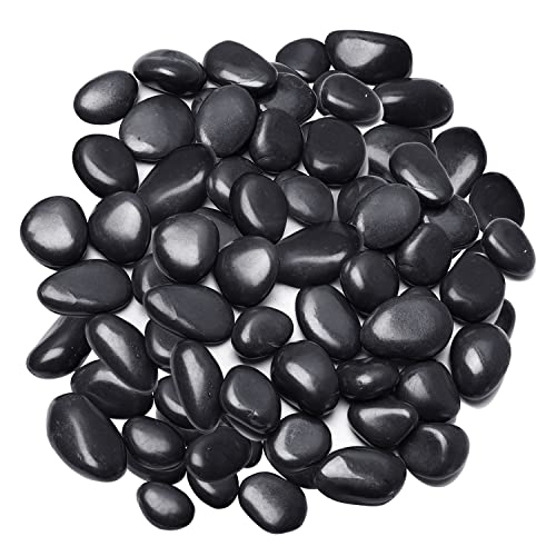 Image of Terrarium Supplies,Virekm River Rocks, Decorative Ornamental Pebbles,Garden Landscaping Stones,Gravel Filler for Home Decoration Flower Bed Fish Tank Plants Vases Succulents