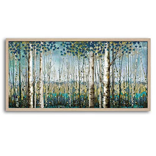Pogusmavi Forest Wall Art-Landscape Artwork Wall Decor-Framed Wall Art for Bedroom-Large Wall Decor for Living Room-Modern Home Decor-Wall Murals for Bedroom 24x48in Landscape Artwork 24×48I