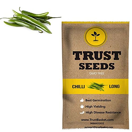 TrustBasket Premium Vegetable Long Chilli Seeds (Hybrid) | Sow and Grow Fresh Healthy Seed in Your Garden Perfect for Home & Terrace Gardening High Germination Seeds (B06VVX4Z69) Amazon Price History, Amazon Price Tracker