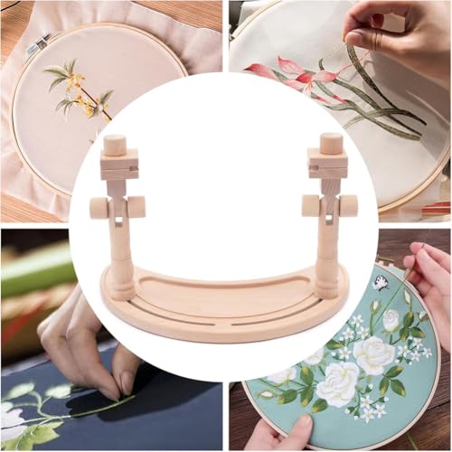 Support de broderie réglable anti douleur cervicale pour couture bois