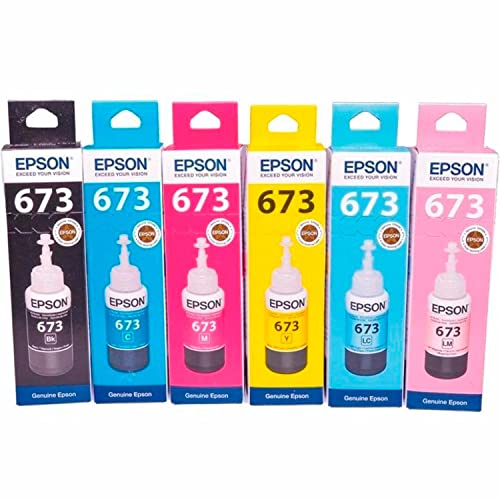 Impresoras, Personal Computer Epson Kit de 6 Tintas T673 para L800 L805 L810 L850 L1800