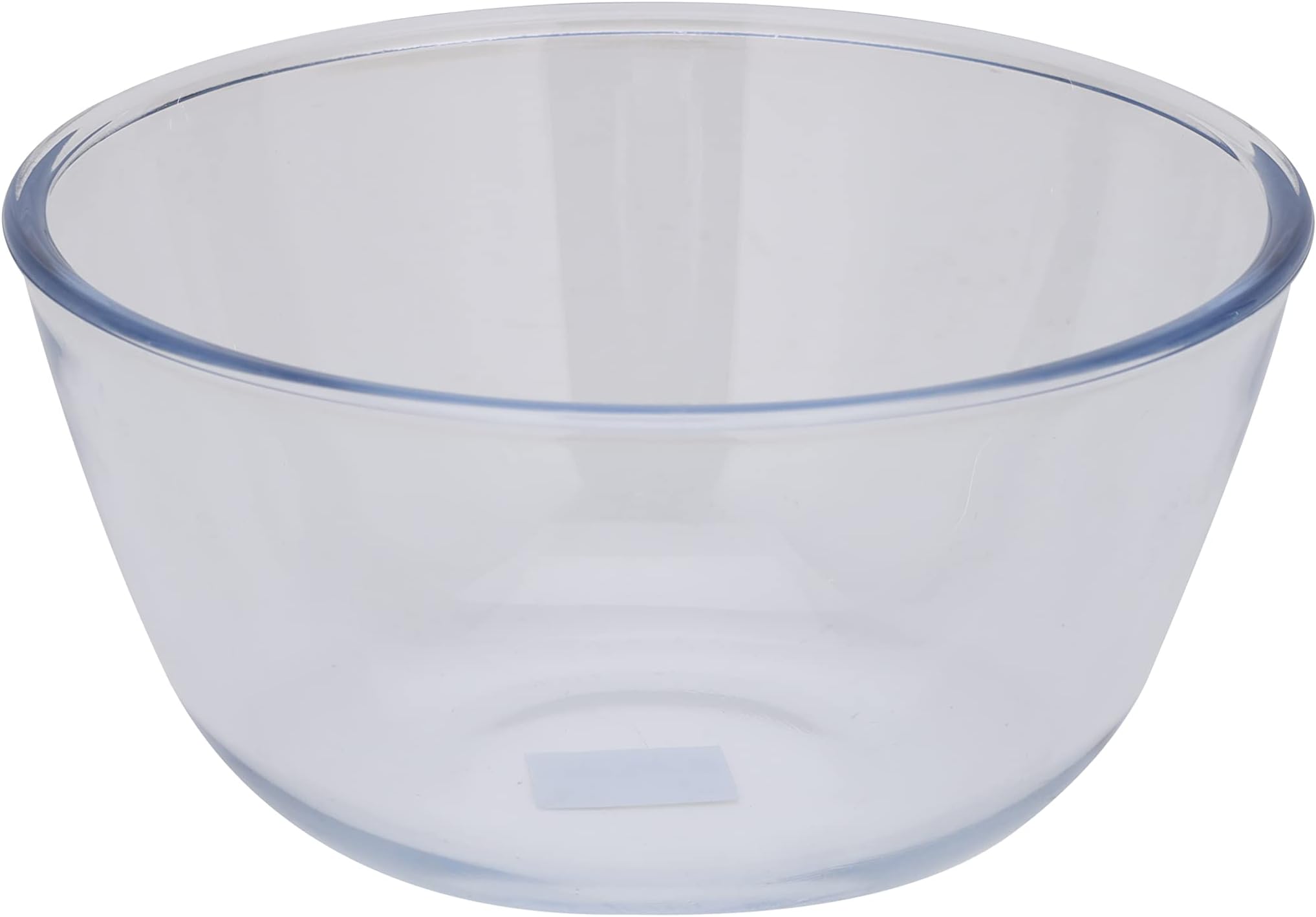 RoyalFord Round Borosilicate Glass Bowl, 4.45L Serving, RF10567 Large Clear Eco Friendly & Durable Mixing All Purpose for Salads, Desserts, Fruit & More, Transparent