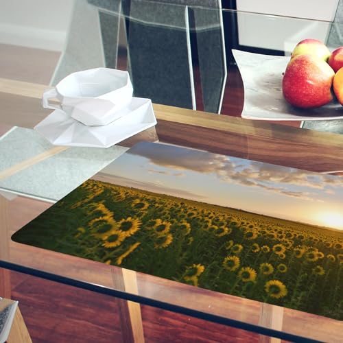 Napperons de table souples anti-rayures | Lot de 4 sets en liège imperméables lavables - 6