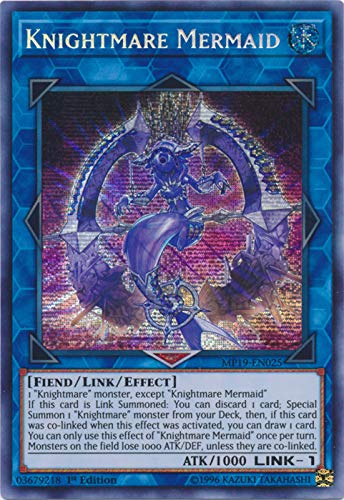 knightmare yugioh cards Amazon.com: Yu-Gi-Oh! - Knightmare Mermaid - MP19-EN025 - Prismatic Secret  Rare - 1st Edition