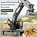 Construction Rc Set of 4, Mini RcConstruction Vehicles Rc Excavator, 2.4ghz Remote Control ConstructionVehicle, Alloy Material Simulate True Scale (Bulldozer)