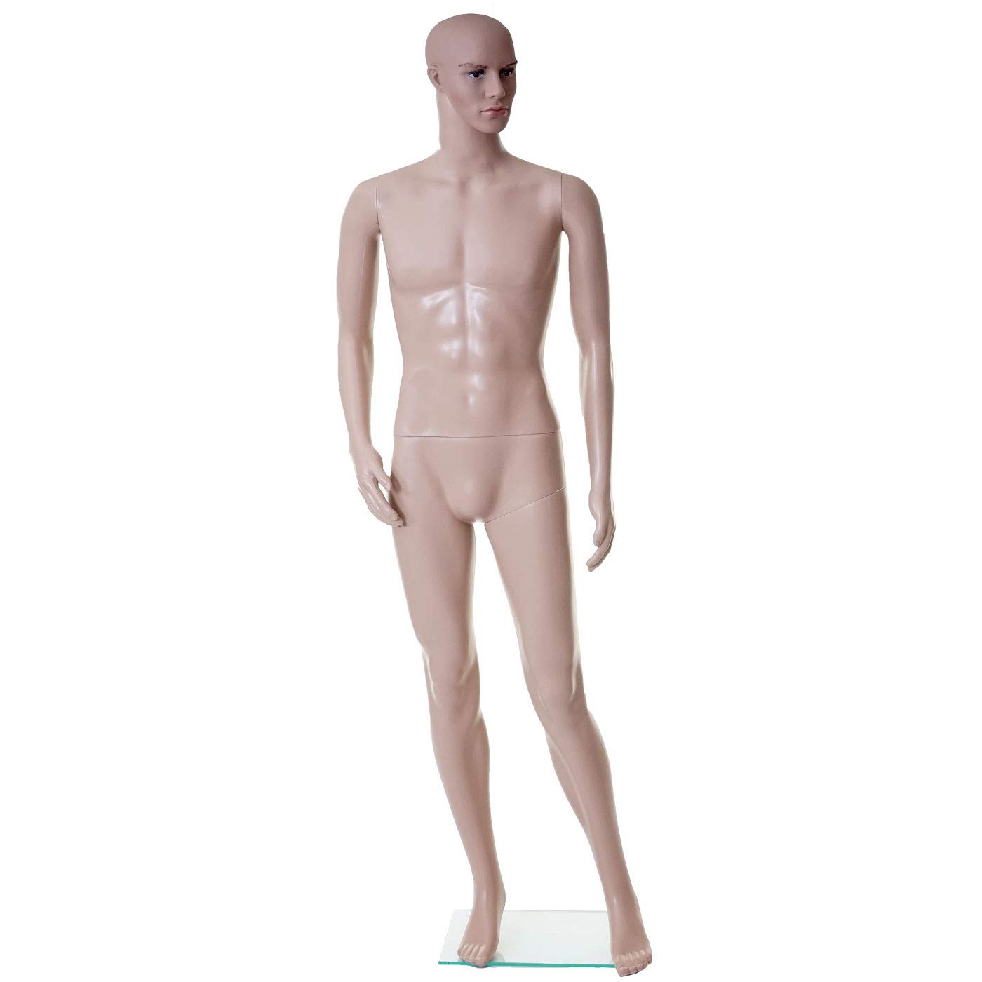 Mendler Schaufensterpuppe HWC-E37 lebensgroß beweglich 185cm | männlich Mann, Schaufensterfigur, Puppe, Mannequin, Schneiderpuppe