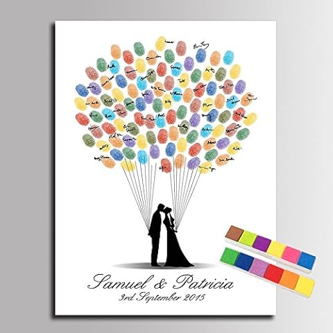 DIY Wedding Guest Book for Couple, Personalized Engagement Present Anniversary Guest Signing Alternative Wedding Party Decorations-80x120cm Cover