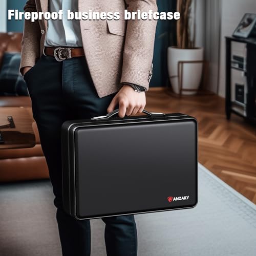 ANZAKY Fireproof Document Briefcase