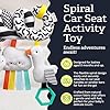 Itzy Ritzy Spiral Car Seat & Stroller Activity Toy - Stroller & Car Seat Toys for Ages 0 Months and Up - Hanging Toys Include Dangling Ring, Mirror and Textured Ribbons (High Contrast) #4