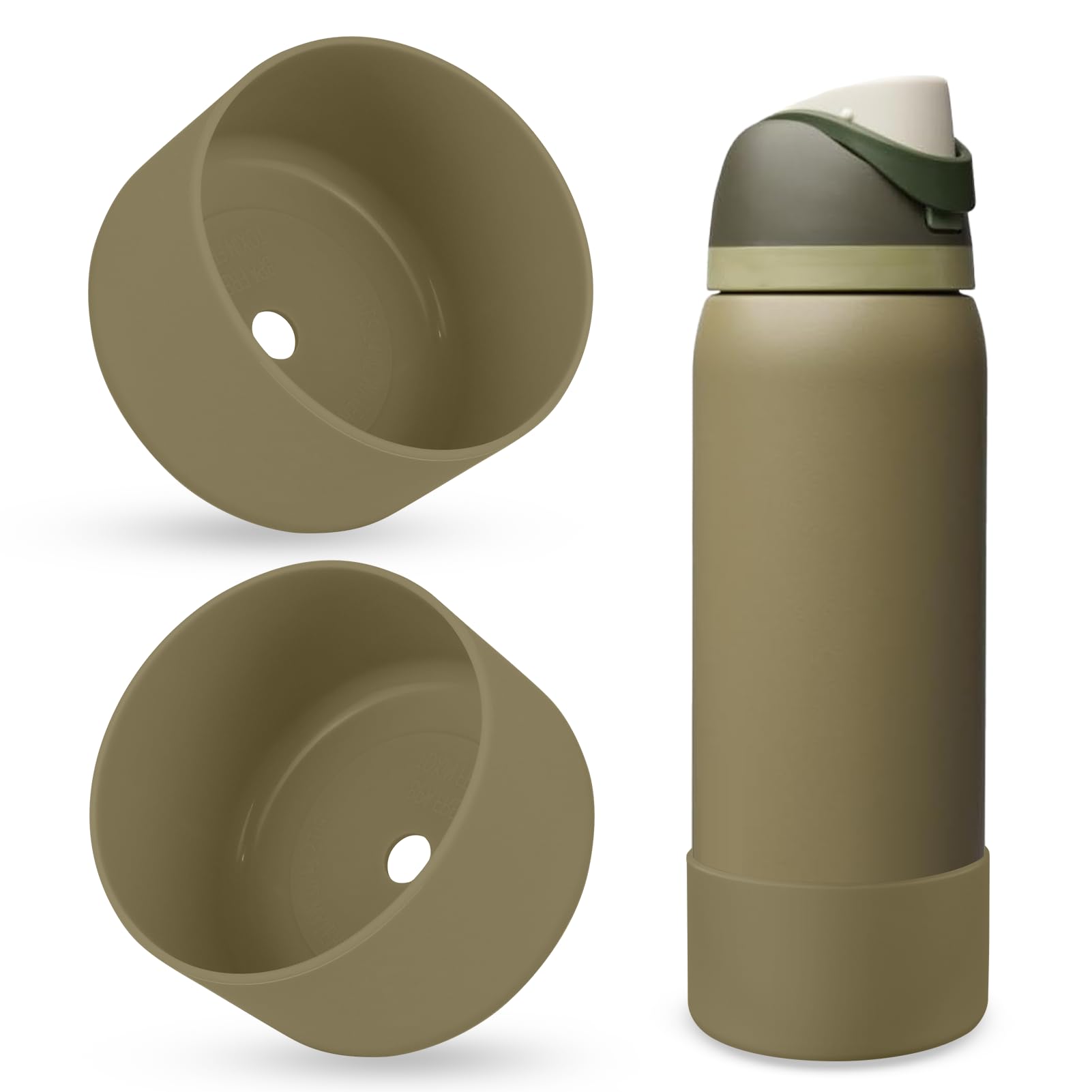 2PCS Silicone Water Bottle Boot Compatible with Owala Freesip 32oz