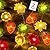 TURNMEON 2 Pack 3D Pumpkin Lights Fall Decor Total 40LED/13Ft Fall Lights String Fall Decorations for Home, 3 in 1 Battery Powered Fall Garland with Lights Thanksgiving Lights Autumn Halloween Decor