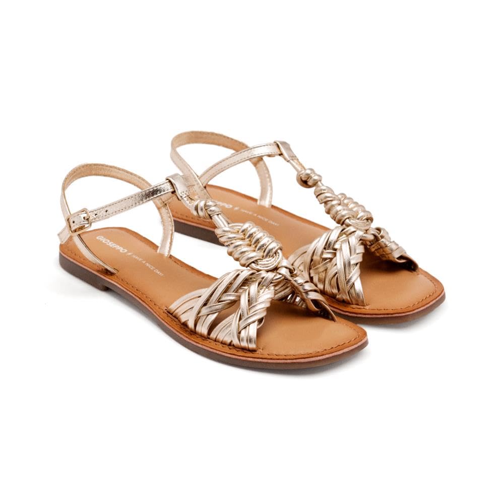 GIOSEPPO Walden, Women's Flat Sandals, Platinum, 36 EU, Platinum, 4 UK