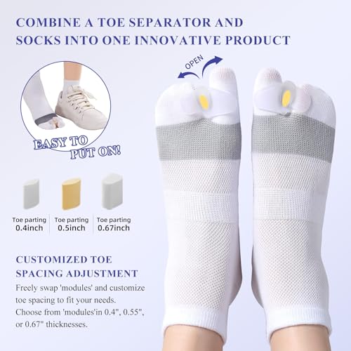 Image of Bunion Socks For Women & Men,Bunion Relief Socks,Big Toe Separator Socks,Toe Straightener Alignment, Hallux Valgus