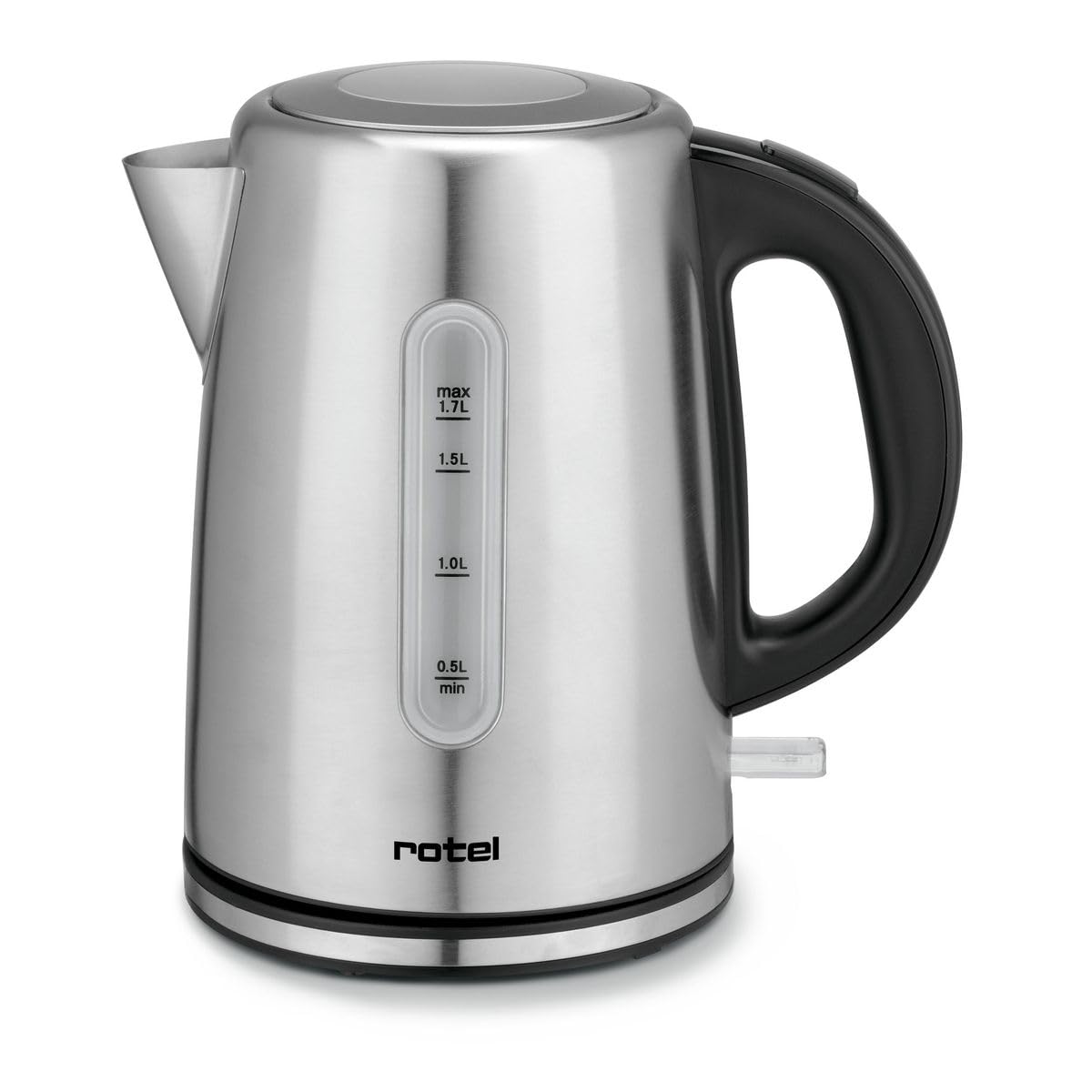 Rotel 1282250 Bouilloire électrique INOX sans Fil, Bouilloire sans Fil, Bouilloire électrique, Acier Inoxydable, Plastique, 23,5 x 15,6 x 23,3 cm, Gris