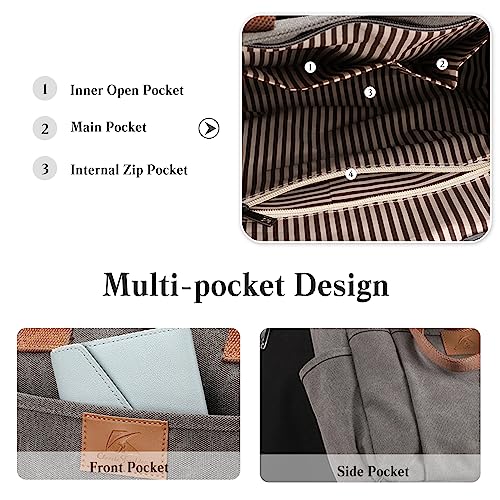 Bolso de lona CORIOS para mujer con gran capacidad miniatura 5