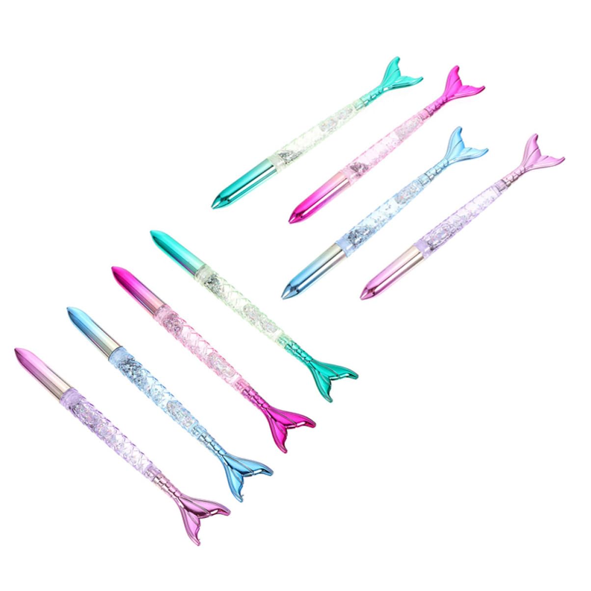 ABOOFAN 24pièces Stylos Forme De Sirène Avec Encre Gel Stylos Adorables Pour École Et Bureau Écriture Douce Et Fluide Pour