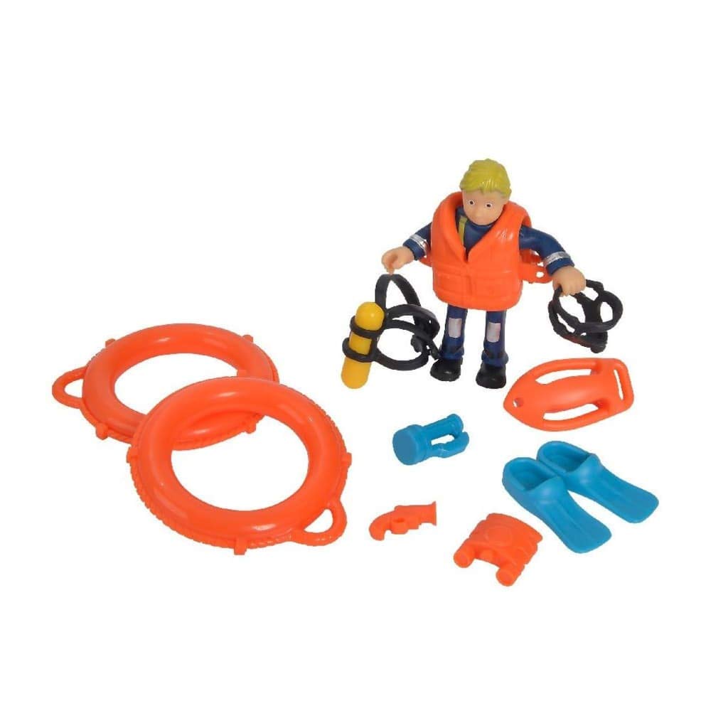 Smoby Simba - Sam Le Pompier - Ocean Bateau Neptune Flottant - Figurine Penny Articulée Incluse - Dès 3 Ans - 109251047038