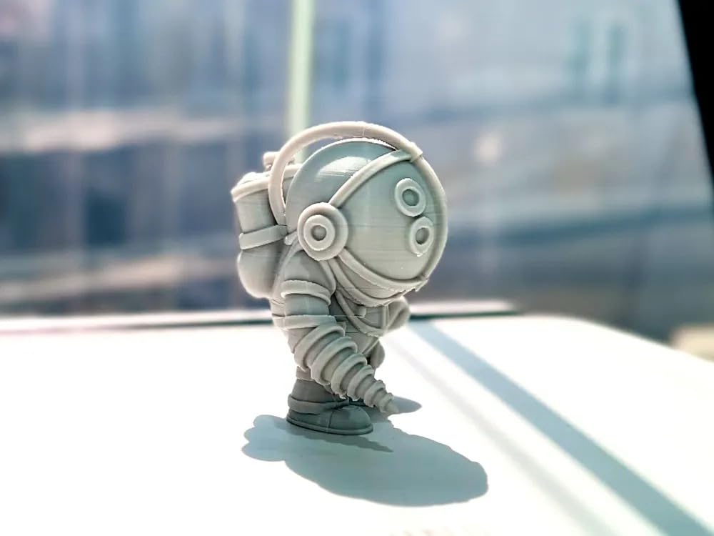 3D CRAFT Big Daddy Collectible Figure, Bioshock Inspired Gaming Character, White Miniature Statue 2