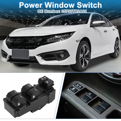 Commutateur de lève-vitre électrique 35750TR0A21 bouton commande vitre Honda Civic