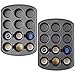 Wilton Perfect Results Premium Non-Stick Bakeware 12-Cup Muffin Pan, Set of 2, Steel