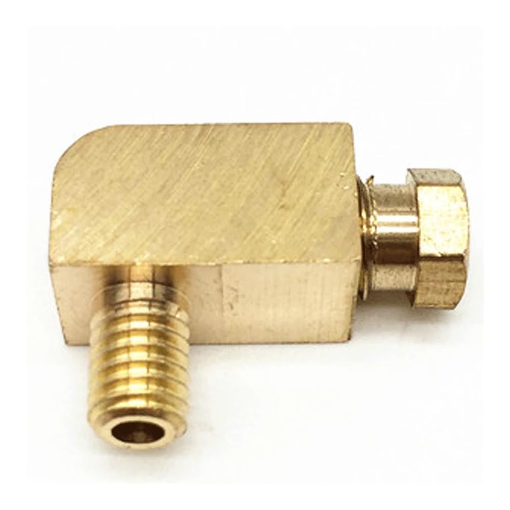 ICXLPMC M4 M6 M8 M10 1/8" 1/4" Male to 4 6 8mm Compression Tube Elbow 90 Degree Coupler Brass Pipe Fitting Lubrication Oil(M5x0.8mmx6) ICXLPMC