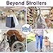 PBnJ baby Stroller Hooks for Hanging Diaper Bags - Mommy Stroller Clip and Stroller Accessories Organizer Hook - Large Carabiner Clips for Mom Purse Shopping Grocery Bag and Accessory - (1 Pack)