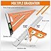 HORUSDY Rafter Square and Combination Square Tool Set | 7 Inch and 12 Inch Square Ruler Combo Rafter Layout Tool