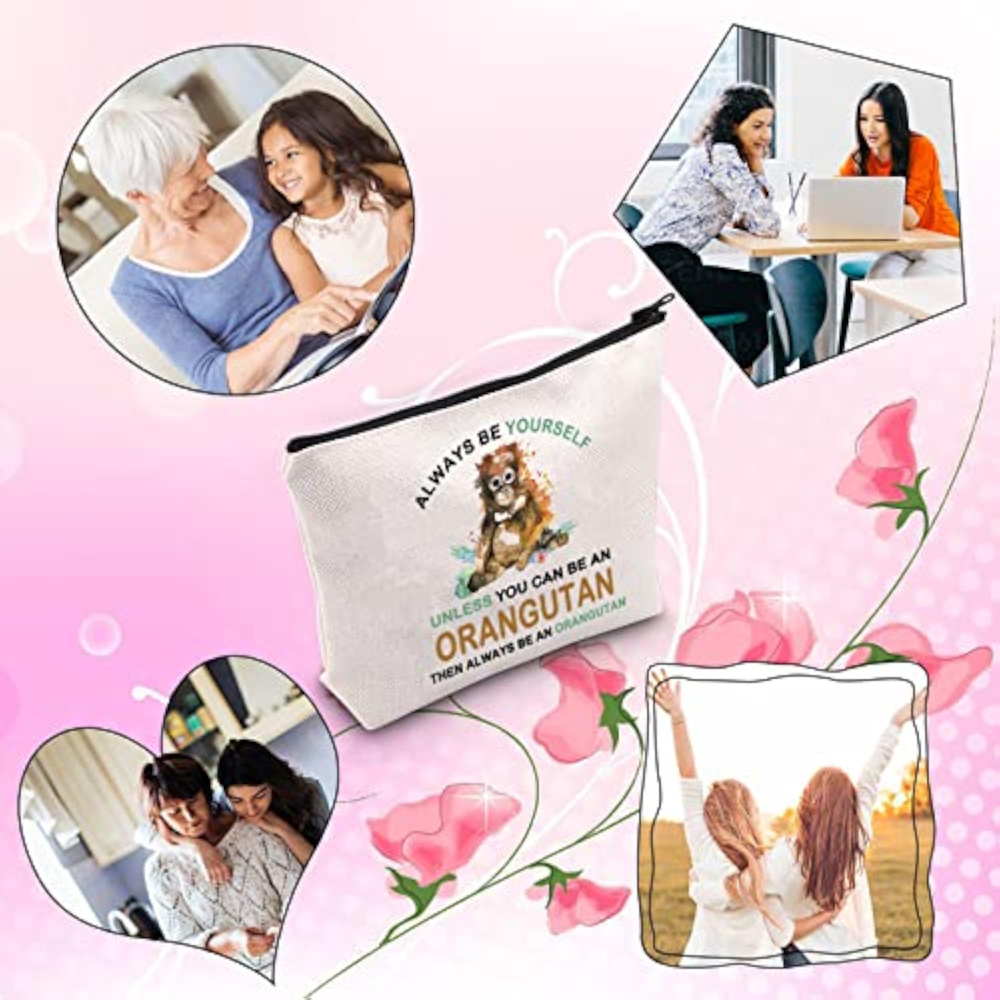 Orangutan Gift Makeup Bag, Fun Pouch