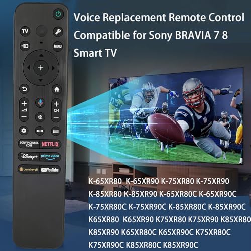 Voice RMF-TX920U Replacement Remote Control for Sony BRAVIA 7 8 Smart TV K-55XR70 K-65XR70 K-75XR70 K-85XR70 K-55XR80 K-77XR80 K-65XR80 K-55XR70 K-65XR70 K-75XR70 K-85XR70 by Kassionel - Used condition - Image 4