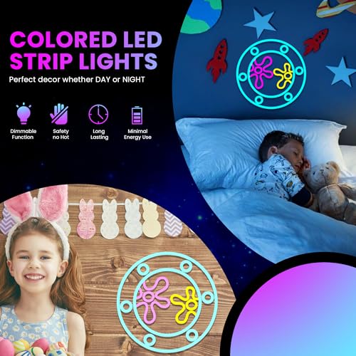 Image of Ocean World Porthole Neon Signs,Colorful LED Neon Light for Wall Decor,USB Powered Under Sea Portable Decoration Wall Lights Decor Led Sign for Game Room Bedroom,11.6 inch*11.6 inch