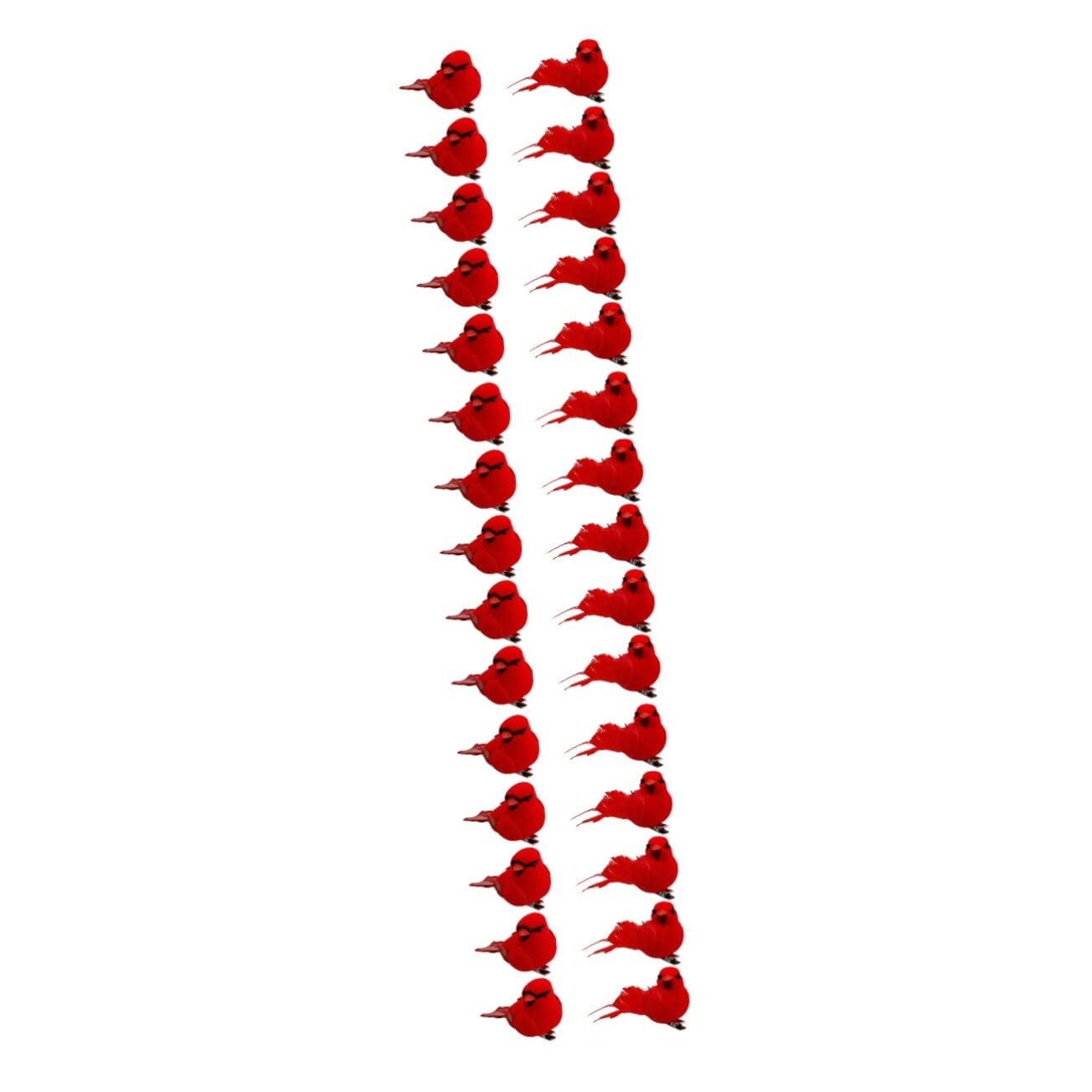 FOMIYES Decorazione Natalizia 30 Pz Ciondolo Uccello Rosso Di Natale De Para Guirnaldas Artificiales Para Uccelli Di Natale Ciondolo Artificiale Cardinale Uccello Femmina Schiuma