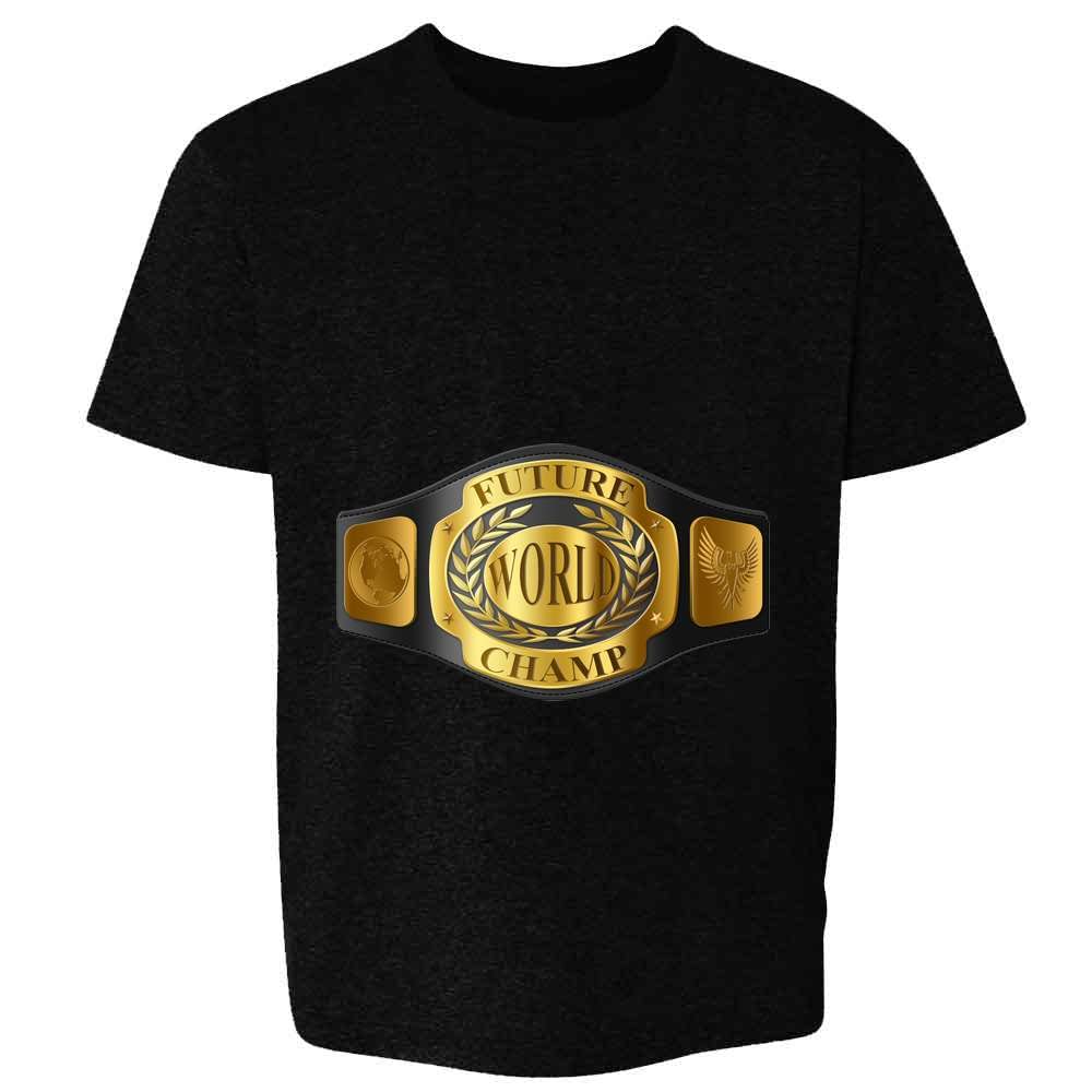 Future World Champion Baby Wrestling Boxing Toddler T-Shirt Black 2T