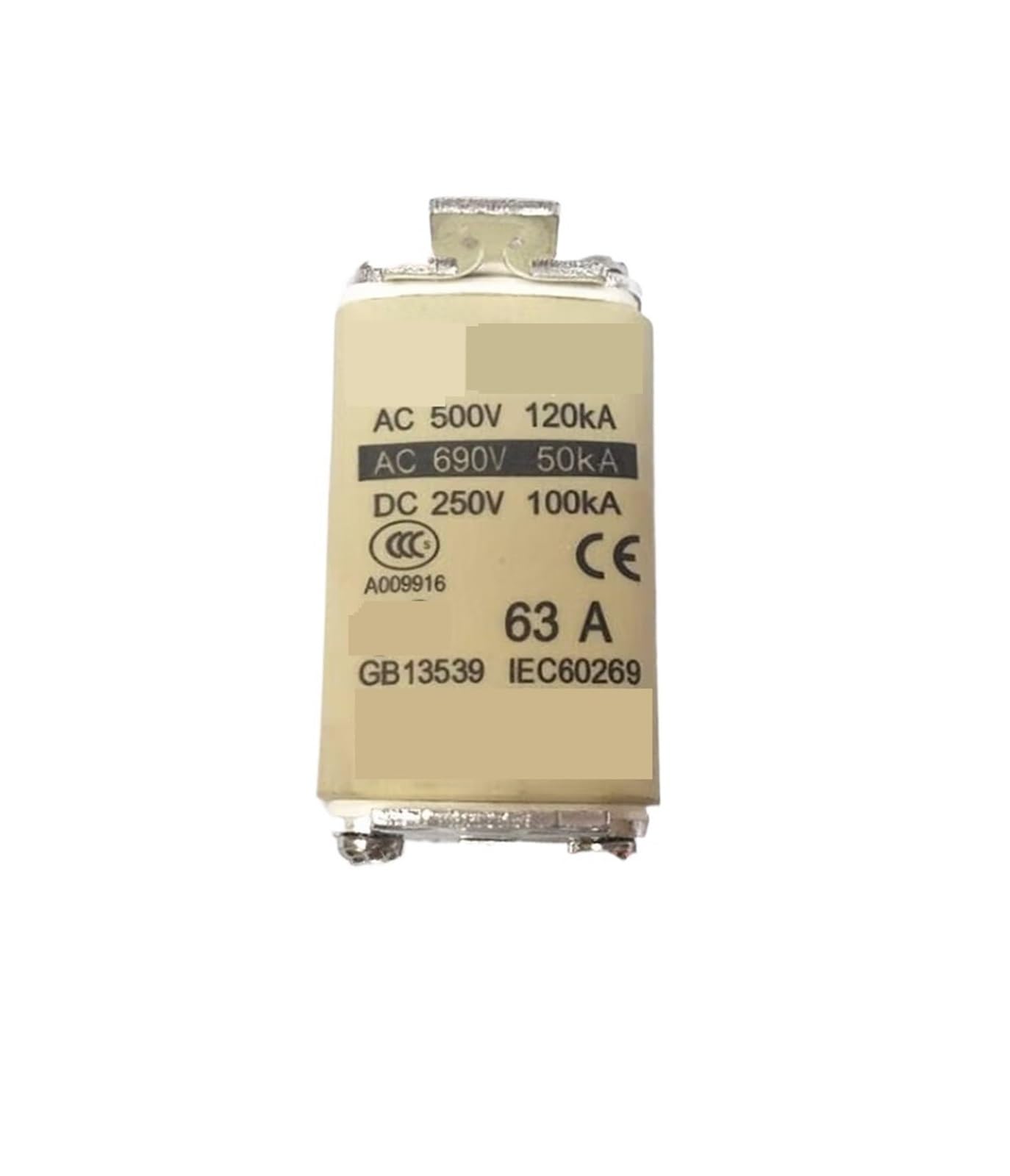 Fusible NT00-63A de cartucho para cuadros eléctricos de CA 500V