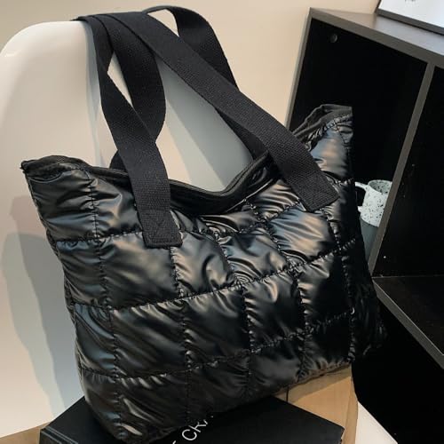 Bolso Tote acolchado grande para mujer miniatura 6