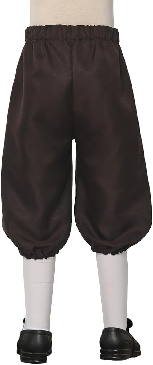Disfraz colonial para niños, pantalones, accesorios y zapatos miniatura 5