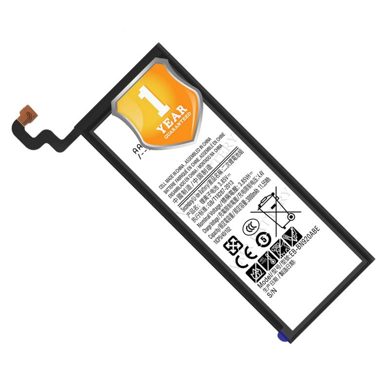 Image of Original EB-BN920ABE Battery Compatible for Samsung Galaxy Note 5 (SM-N920, SM-N920T, SM-N920A, SM-N920I, SM-N920G, SM-N920F, SM-N920S, SM-N920L, SM-N920K, SM-N9200) - (3000mAh) - 1 Year Warranty K7