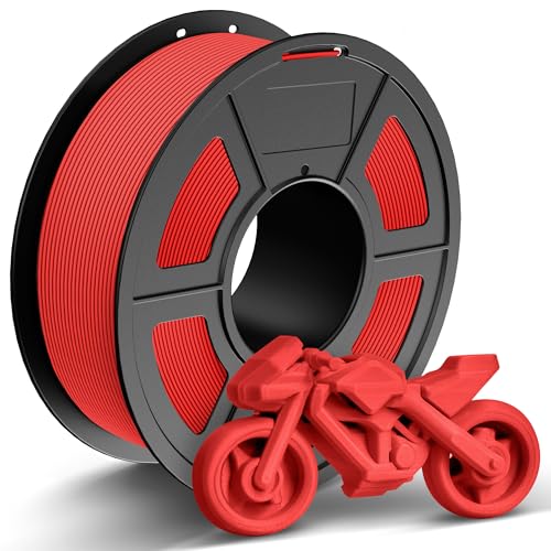 Image of TECBEARS Rapid PETG Filament 1.75mm，High Speed 50-600mm /s 3D Printer Filament, High Toughness PETG, Red 1KG