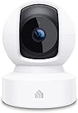 Kasa Indoor Pan/Tilt Smart Security Camera, 1080p HD Dog-Camera,2.4GHz with Night Vision,Motion Detection for Baby and Pet Monitor, Cloud & SD Card Storage, Works with Alexa& Google Home (EC70), White White New 1080P