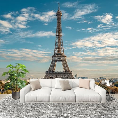 Papier Peint Effaçable Tour Eiffel pour Salon et Chambre