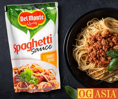 DEL MONTE Spaghetti Sauce Sweet – Philippinen Style – Süß Würzige Tomaten Sauce für Nudel Gerichte – OG ASIA – 400g Packung