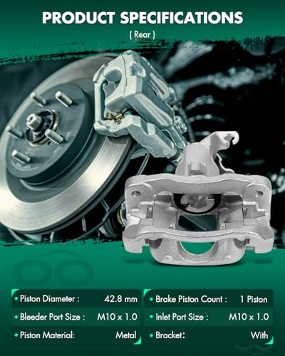Image of SCITOO Front Rear Brake Calipers With Bracket 18B5081 18B5080 18B5045 18B5044 Fit For Chrysler Town & Country 08-12 For Dodge Grand Caravan 08-16 For Ram C /V 12 For Volkswagen For Routan 09-12