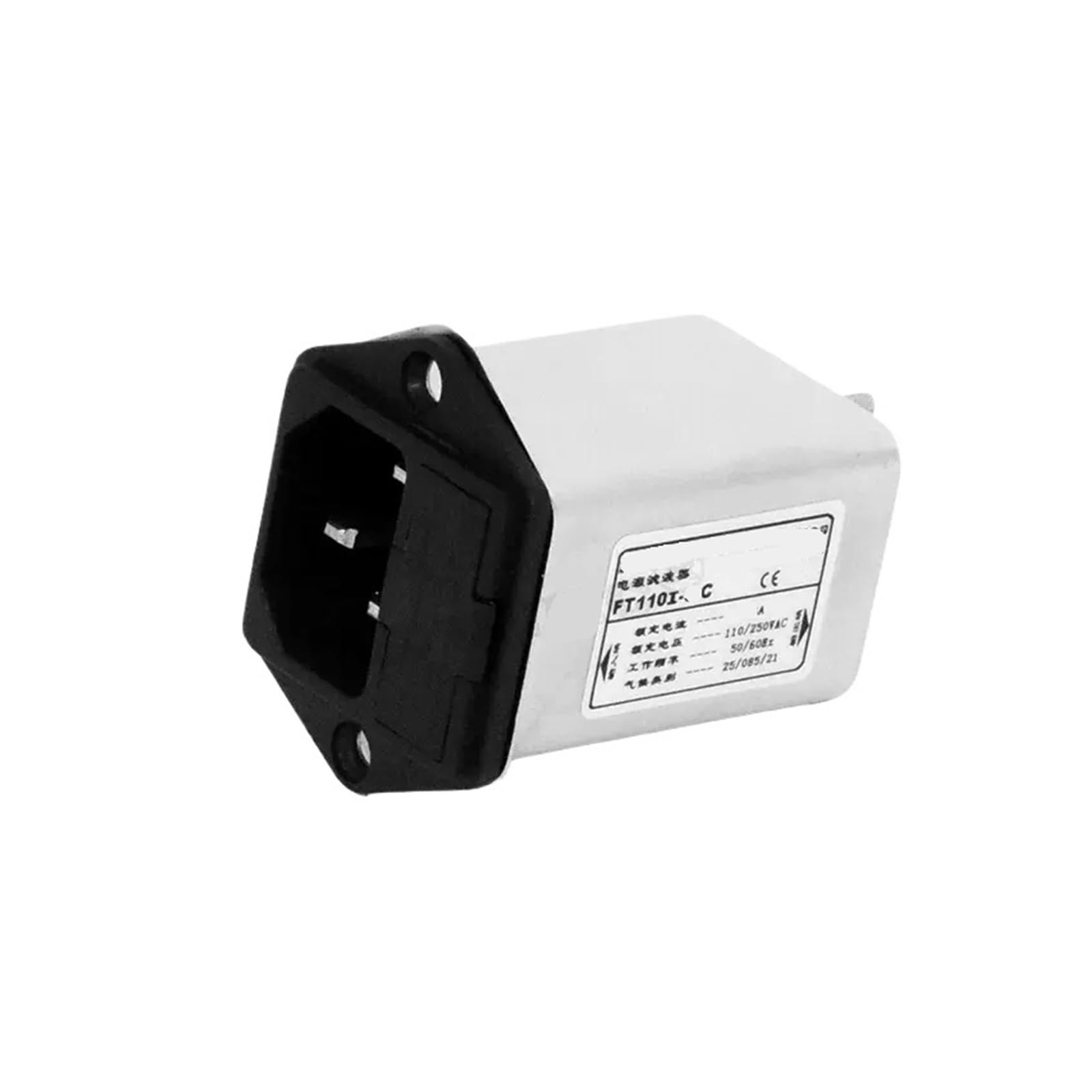 Filtro de alimentacion IEC con doble fusible de 6 amperios 220V reductor de ruido