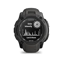 Garmin Instinct 2X Solar, Smartwatch, 50mm, Ricarica solare, Autonomia infinita, Display 1,1″, Torcia LED, GPS Multi-banda, +30 app multisport, Cardio, SpO2, Pay, Connect IQ (Graphite)