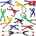 Blulu 12 Pièces Fenêtre Crawler Hommes, Multicolores Collants Muraux Climbers Roulement Hommes Jouets Nouveautés Extensibles Collants pour Faveur de Fête (12 Pièces)