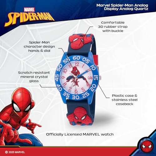 Reloj Marvel para niños analógico de cuarzo infantil plástico WMA000168 2