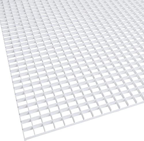 KASTLITE Egg Crate Panel 2-Pack in White | Polystyrene | 23 5/8&rdquo; x 47 5/8&rdquo; with 1/2' x 1/2' x...