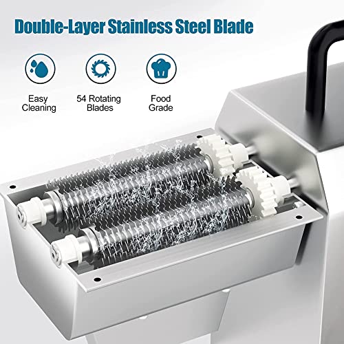 Ablandador eléctrico de carne y molinillo de cubos para carne de res, pollo, pavo, cerdo, cordero, pescado, ideal para los amantes de los filetes y cocineros caseros, mejora el sabor y la ternura