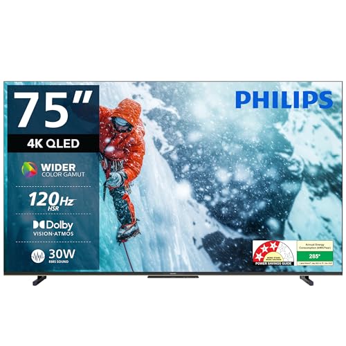 Image of Philips 190 cm (75 inch) 8100 Series 4K Ultra HD Smart QLED Google TV 75PQT8100 /94