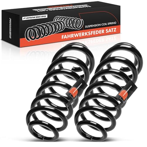 Frankberg 2x Coil Spring Rear axle Left Right Compatible with A3 2003-2013 P,a,s,s,a,t 2009-2010 Replace# 8P0511115D